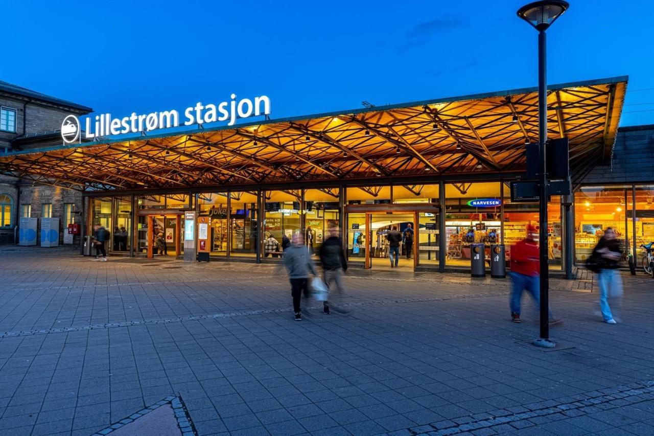 Sentral moderne leilighet Lillestrøm Buitenkant foto